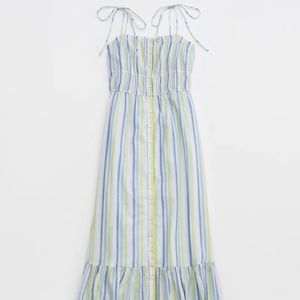 AERIE - Button Up Maxi Dress in Monaco Blue